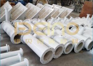 Customized Wear Resistant Ceramic Pipe Smooth Surface Ceramic Lined Reducer Pipe