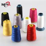 Colored Spun Polyester Thread Dyed Pattern Different Thickness