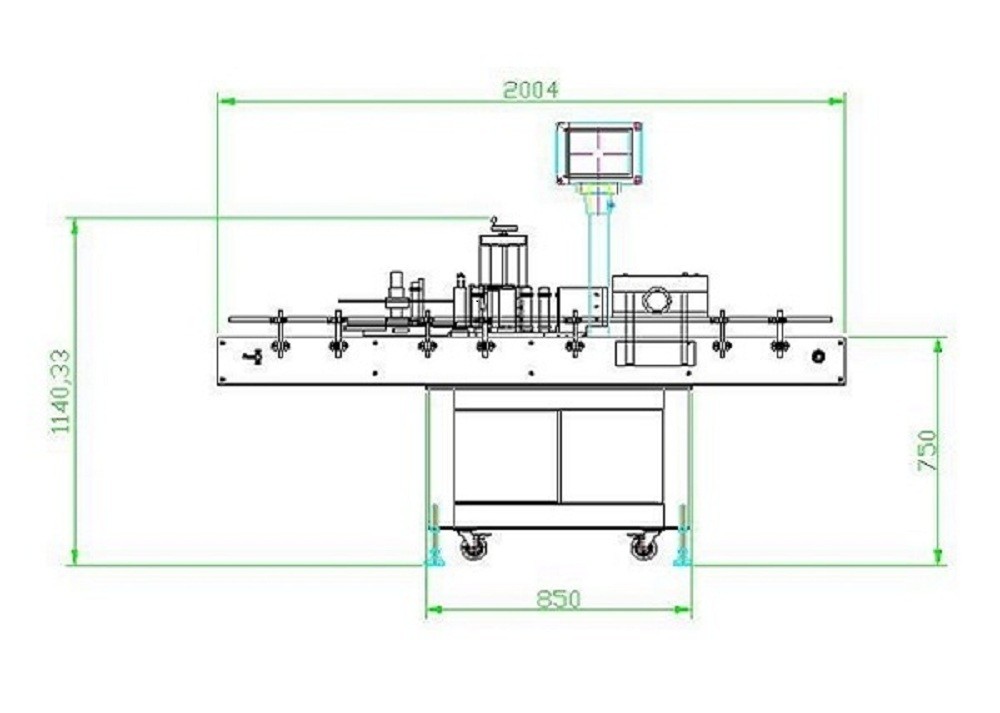ODM Wrap Around Semi Automatic Labeling Machine Applicator 30-100bottles/Min