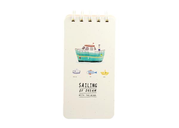 Quality White Kraft Custom Spiral Bound Notebook Hardcover Offset Printing 80gsm for sale