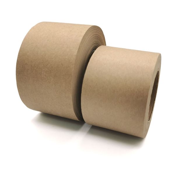 Brown Water Activated Gummed Kraft Paper Tape 0.11mm - 0.19mm For Packaging