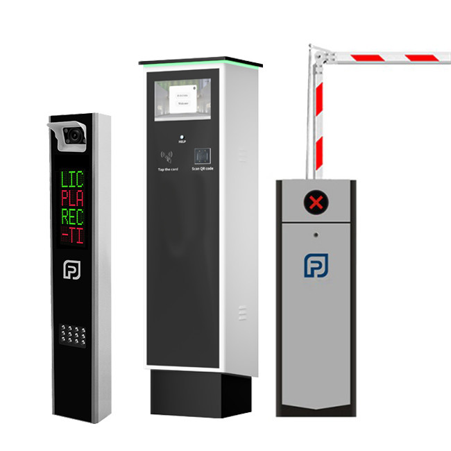 Intelligent Parking Management with Printer Ticket Device and Folding Barrier Gate