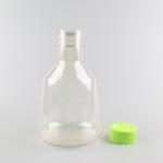 Lab Use 2500 Ml Erlenmeyer Plastic Flask In Chemistry Sealed Cap Vent Cap