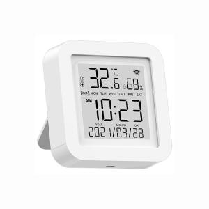 Buy cheap DC5V 1A Tuya Wifi Temperature And Humidity Sensor Smart Alarm Sensor product