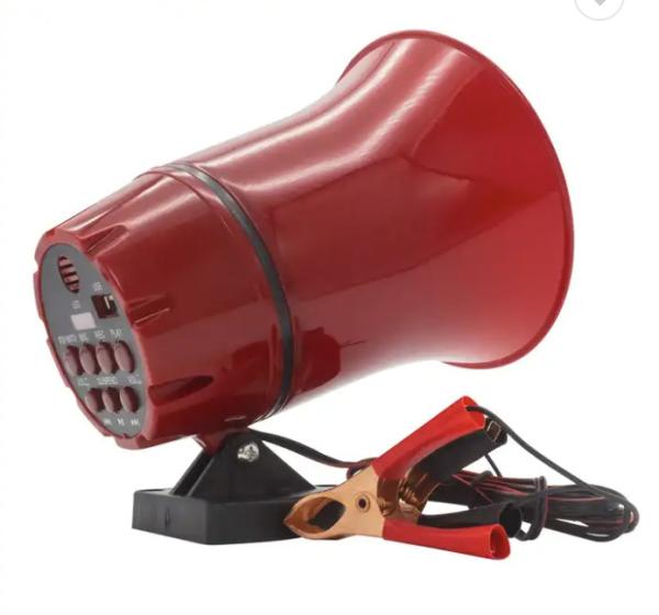 Quality 4min Car Megaphone Speaker Rechargeable Megaphone Speaker For Advertising for sale