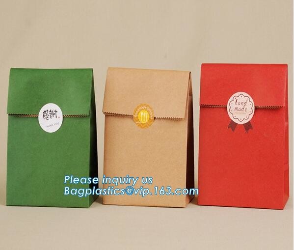 Custom Printing Recycled Brown Kraft Paper Bags,Custom Printed Factory Glassine Paper Bread Small Brown Bag, bagease