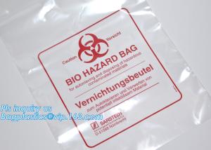 Infectious Emergency Autoclavable Biohazard Bag On Roll Warning Label/Sterilization Indicator Health Needs