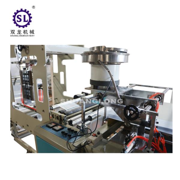 Fully automatic zip lock bag making machine , three side sealing bag making