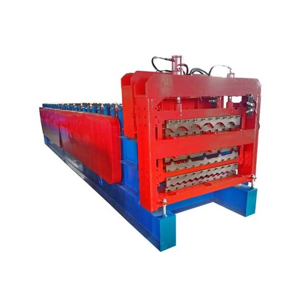 Cold PPGI Three Layer Roll Forming Machine In Roofing Sheet Wall Panel Glazed Tile