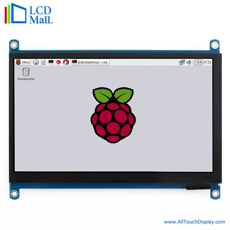 24 BIT RGB Raspberry PI TFT Display LCD Display 7 Inch 1024x600 ODM OEM