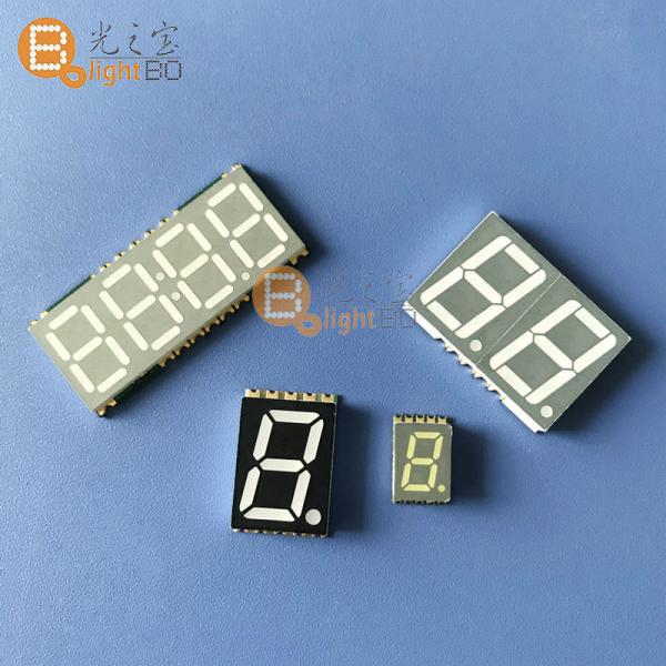 Home Appliance Ultra Bright White SMD 7 Segment LED Display 0.39 Digit Height