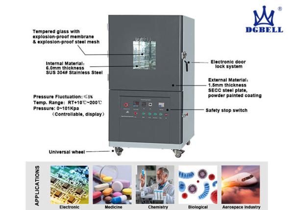 Quality RT10 To 200C Vacuum Drying Chamber , DGBELL Environmental Testing Equipment for sale