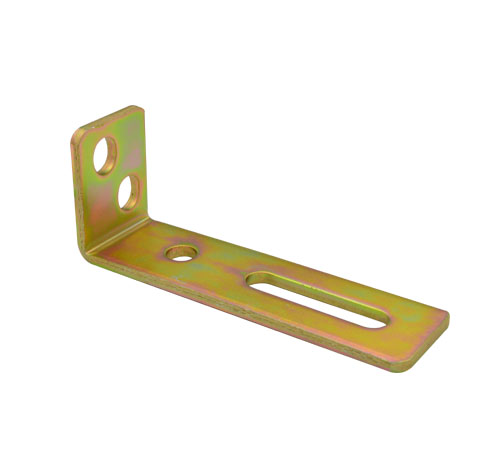 Nylon guide roller bracket NRB01, Material steel, zinc plating color