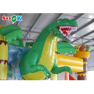 Commercial Dinosaur Party 5.3x5x3.4mH Inflatable Bouncer Slide