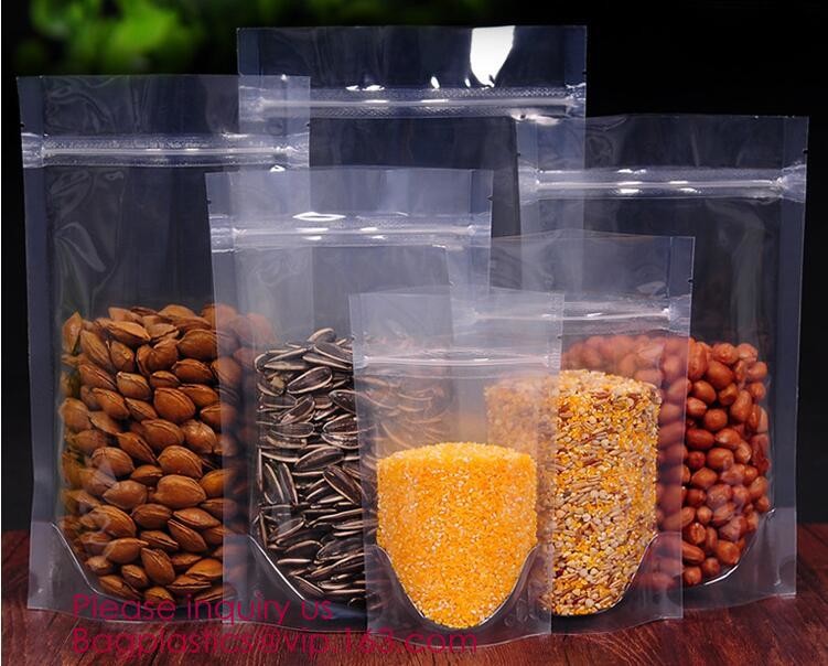Transparent bopp/opp square block bottom bags with side gusset,Bopp Block Square Bottom Bag,Clear Square Bottom Bags,Can