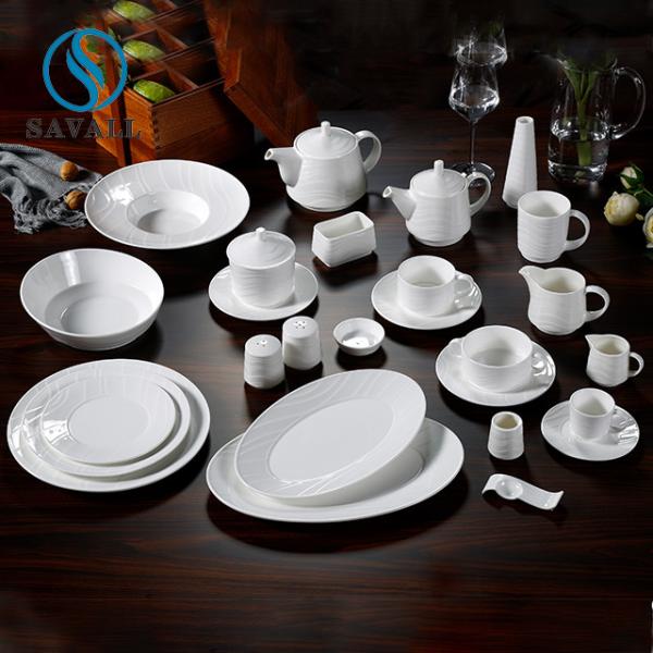 Quality 26Pcs White Porcelain Dinnerware Sets for sale