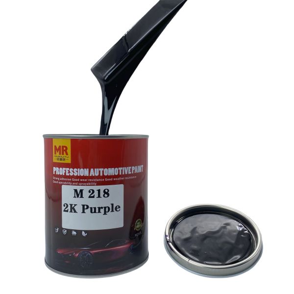 M218 Black Purple Auto Paint Products 2K Acrylic Car Paint High Coverage