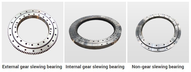 TUV 0.1mm CNC Precision Machined Components For Tunnel Boring Machine , Slewing Ring Bearing With External Gear