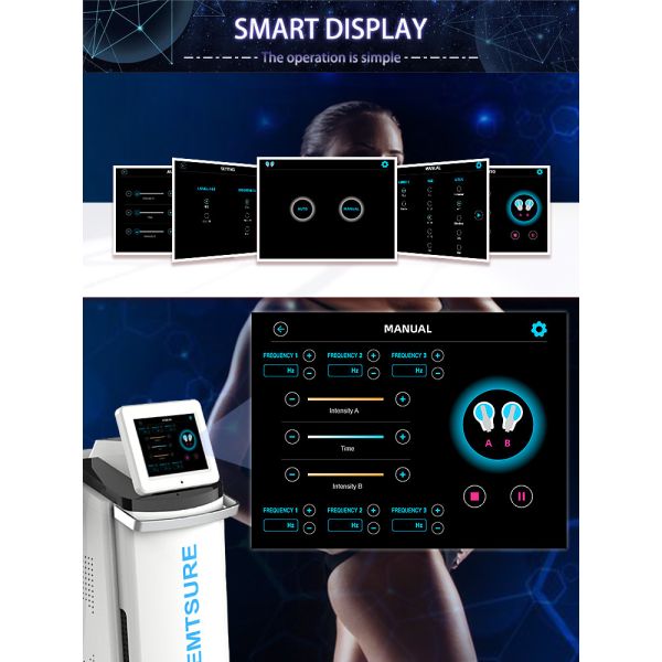 55 Inch Power 2000W EMS Body Slimming Machine For Beauty Salon Muscle Add Fat Reduction