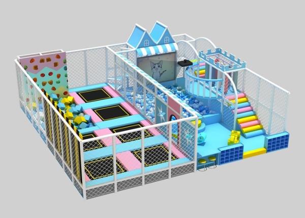 Quality Volcano Climbing Indoor Large Rectangular Trampoline Ninja Course Foam Zone for sale