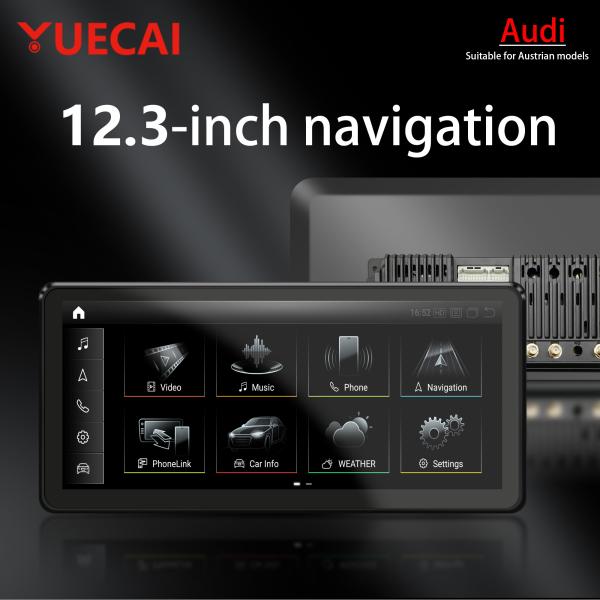 Audi Q5 A4L Q7 A6L Q3 A3 CarPlay Car Navigation System Android All In One 12.3