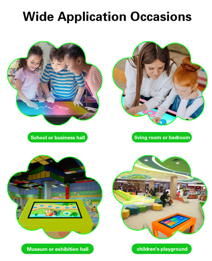 32 43 55 Inch Kids Interactive Game Table Touch Screen Kiosk for children