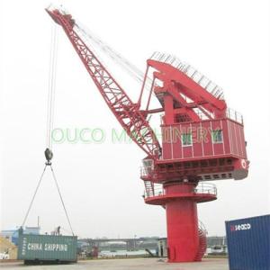 China Stationary Port 25t 20m Fixed Lattice Boom Marine Cranes on sale
