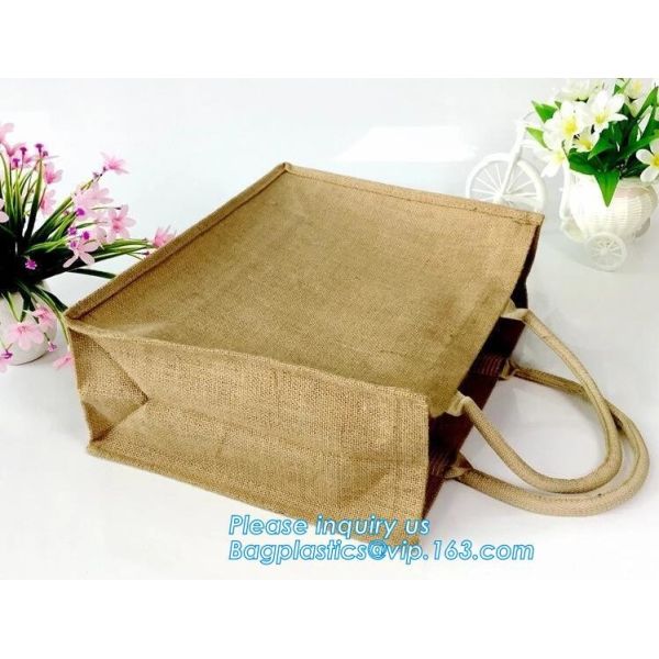 Lightweight collapsible jute fabric storage bin basket,Jute multifunctional moisture-proof debris storage basket desktop