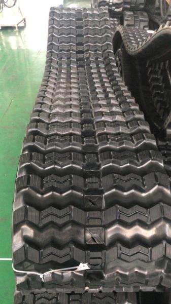 Quality 320x86x55/400x86x55/450x86x55 Zigzag Pattern Skid Steer Loader Rubber Track for sale