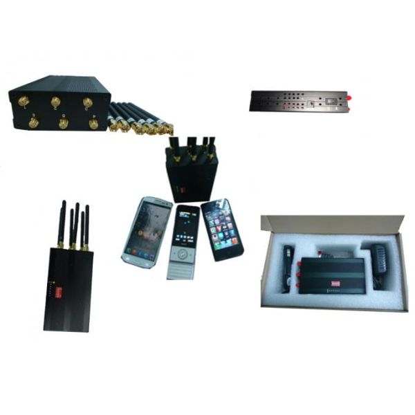 10m Portable Cell Phone Jammer 6 antennas Built in 7.4V 3600mAh Li-ion battery