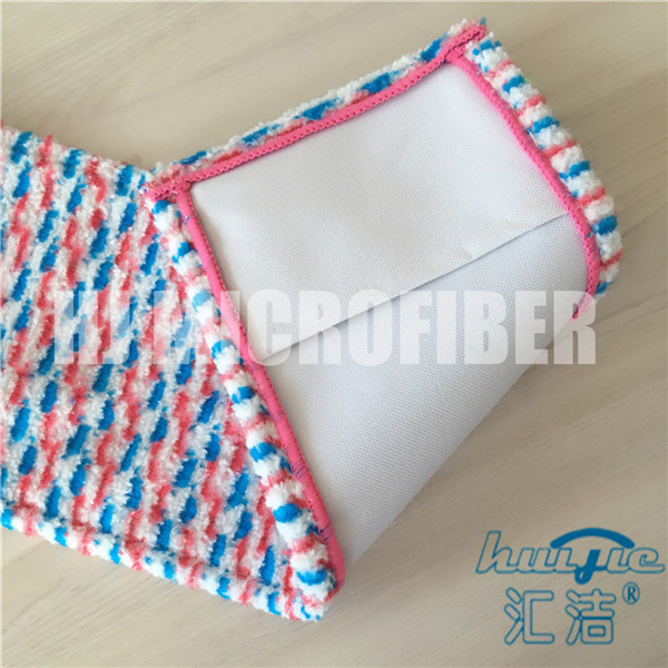 Microfiber Wet Mop Pads jacquard square replacement wet mop pads with pocket