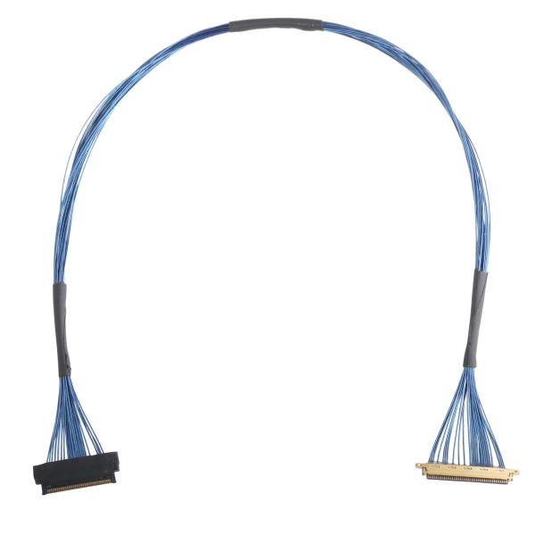 Quality JAE Productions FI-JT40C-CSH1 To HD1P040MA1 Blue Miniature Coaxial Cable Wire Virtual Reality Eyes Only for sale