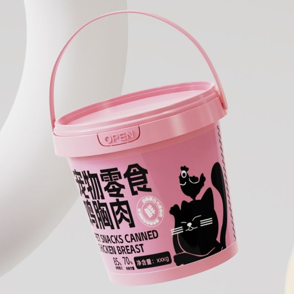 300ml 5 liter IML Customized Plastic Bucket With Lid For Honey Cookie Yogurt Butter Sauces
