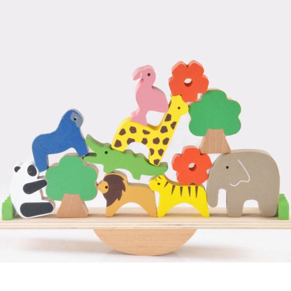 Quality 16CM Cute Educational Wooden Blocks Toys Wooden Building Blocks Set for sale