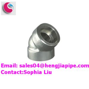 China A105 socket welded 45deg elbow on sale