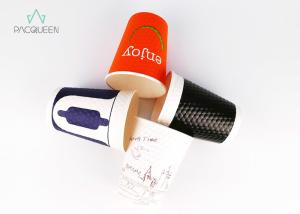 China High Volume Takeaway Hot Beverage Disposable Cups Heat Resistant With White Lids on sale