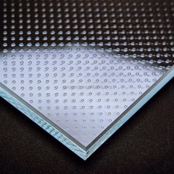 Quality Anti Slip Frost Acid Etch Tempered Glass for Hotel Bedroom Staircase Floor Decoration for sale