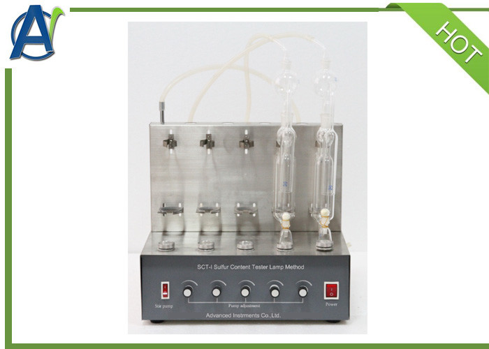 ASTM D1266 Sulfur Content Tester Lamp Method For Light Oils Sulphur Analysis