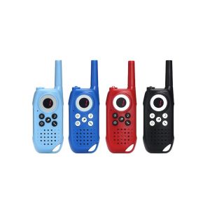 ABS Material Rechargeable Walkie Talkies With Clear Button And Flashlight