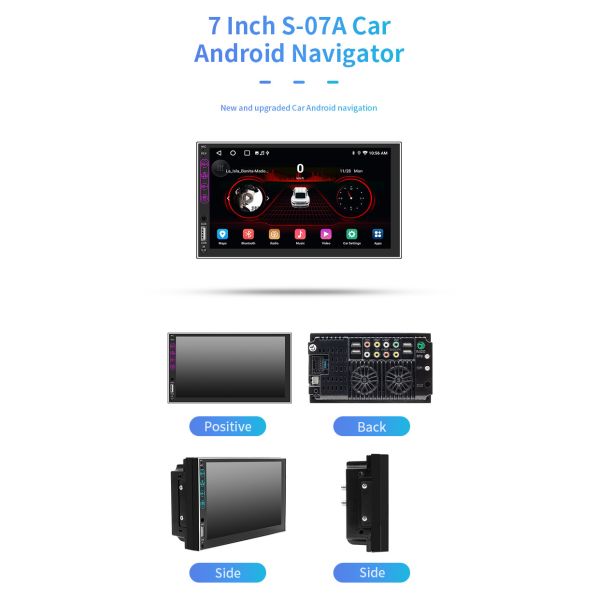 4 Core 7 Inch S-07A Automotive Tablet Mount WiFi 1G+16G