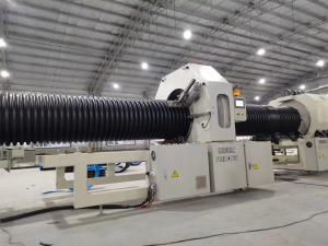 PE PP DWC Pipe Manufacturing Machine Drain Pipe Production Line For Water Drainage, Sewage