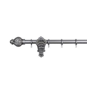 China Extendable Window Curtain Rod Set Customized Curtain Pole Accessories on sale