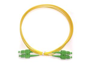 G652D Singlemode Riser Rated Duplex SCAPC-SCAPC Fiber Optic Patch Cables