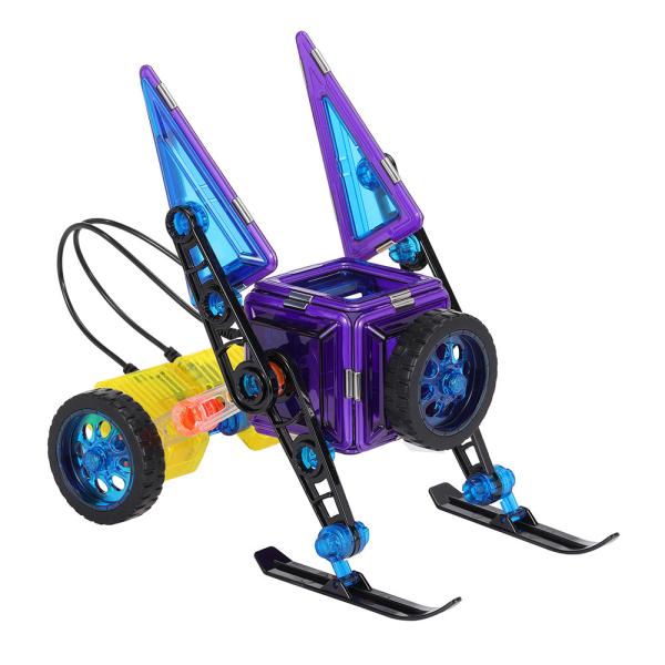Quality Remote Controlled Motor Magnetic Building Blocks Magnetic Tiles With Wheels for sale