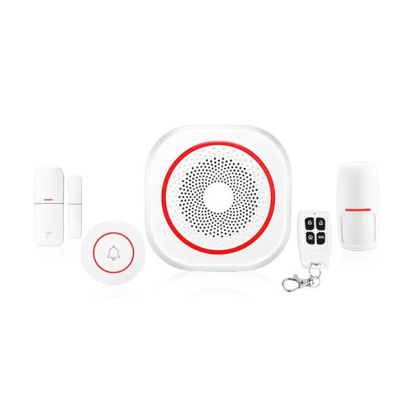 Quality Home Security System Tuya Wireless Alarm System Gateway/Siren/PIR/Door Sensor/Door Bell Compatible with Alexa Google for sale
