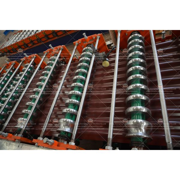 Double Layer Metal Roof Making 0.8mm Custom Roll Forming Machine