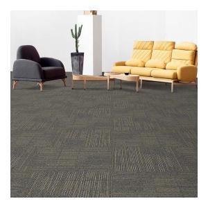 Buy cheap Striped Commercial Modular Carpet 50x50cm PP Tiles With Bitumen Backing product