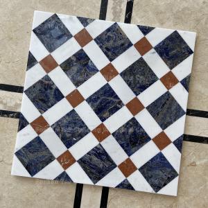 Buy cheap Handmade Square Interior Waterjet Medallions Patterns Marble Stone Floor Tile product
