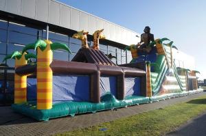 Buy cheap Custom Made Inflatable Jungle Obstacle Course Flame Retardant product