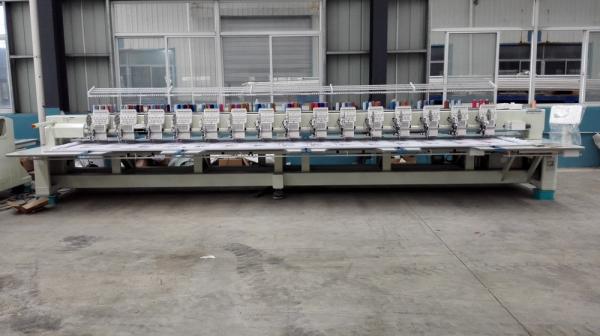 Quality Flat / Hat Double Sequin Embroidery Machine For Shirts With 850 RPM Speed for sale